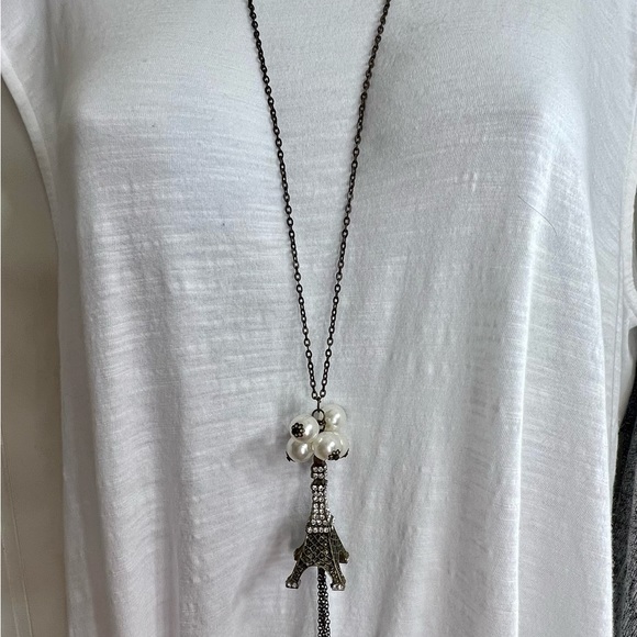 BEAUTIFUL EIFFEL TOWER LONG NECKLACE BY “THE FLAWSOME WOMAN” - Picture 2 of 7